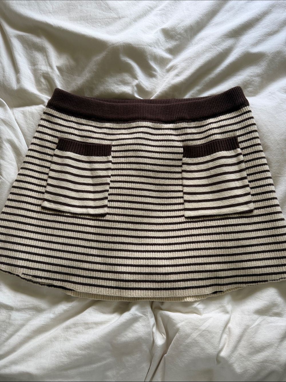 Frankie’s Bikini Striped Mini Skirt with built in shorts